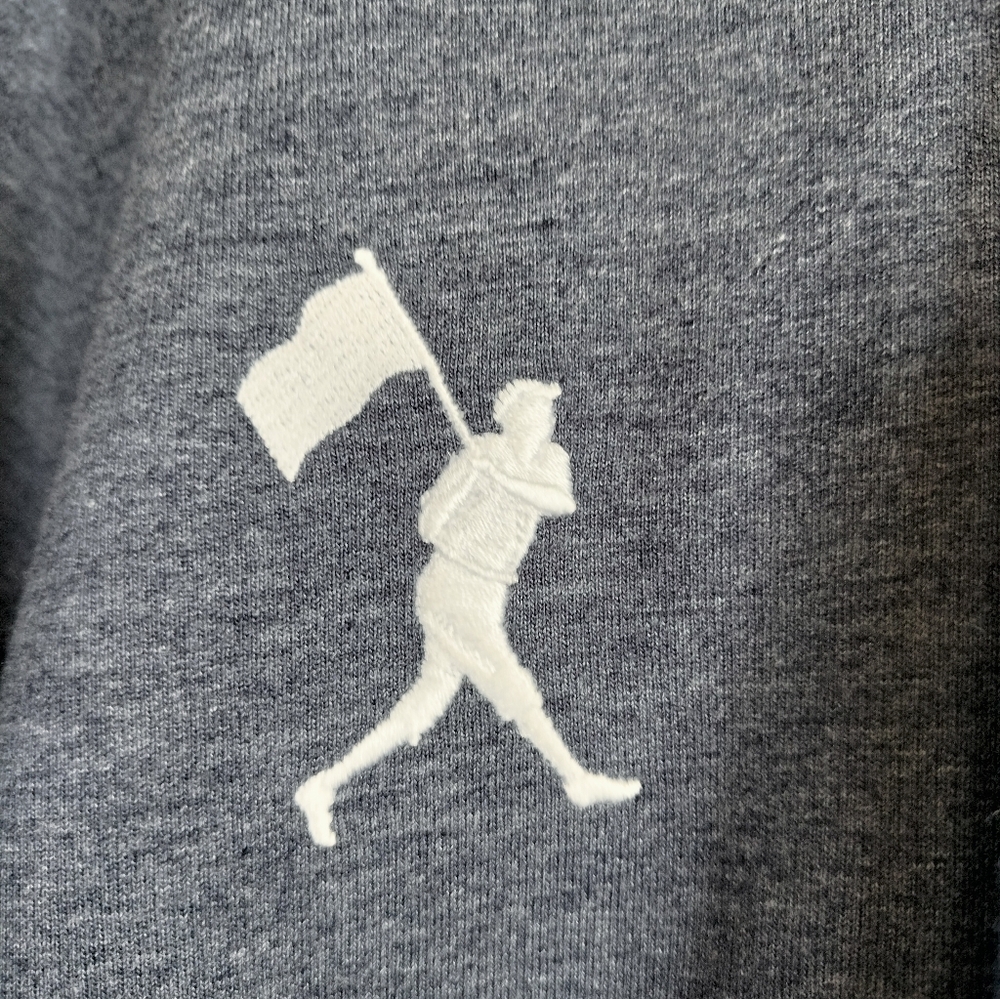 Baseballism Americana Hoodie Men's S Gray Believe In Baseball USA - Picture 16 of 16